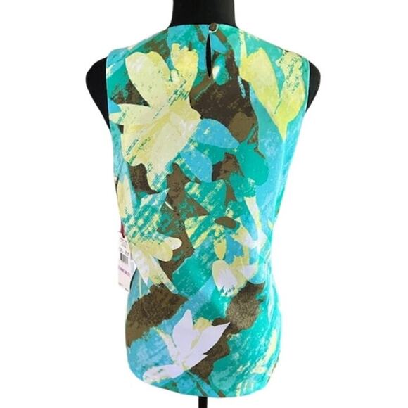 Ruby Rd. Sleeveless Abstract Floral Blouse – Size 6 – NWT - Picture 2 of 5